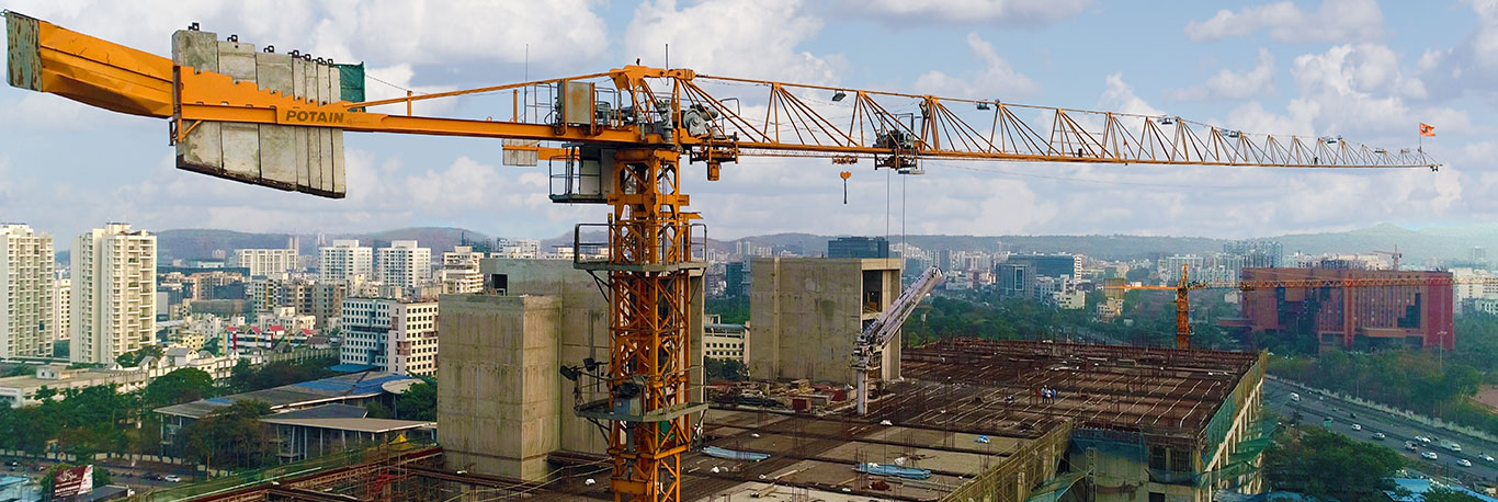 History of Potain Tower Cranes in India